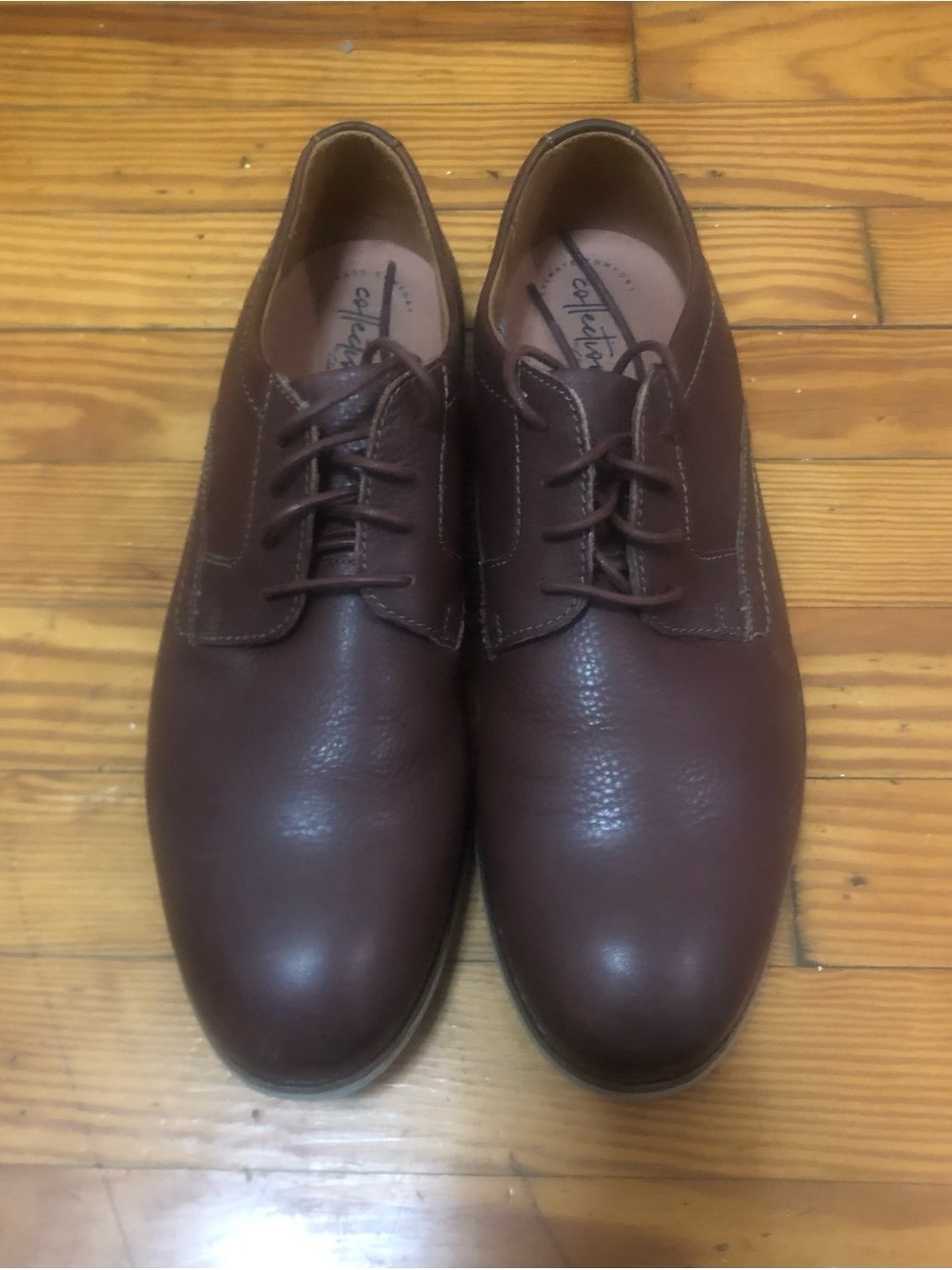 Clarks Men's Dark Brown Leather Derby Shoes